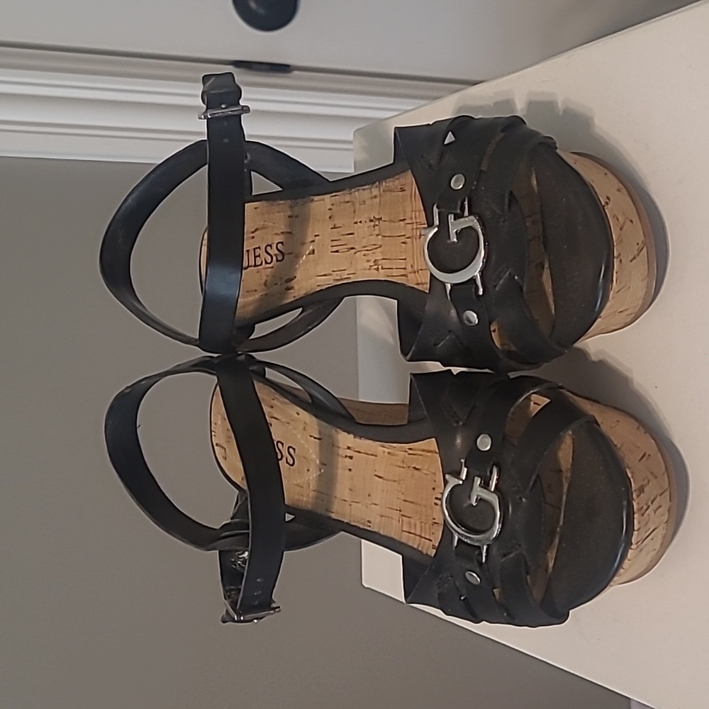 Guess Cork Wedges